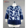 Ladie's viscose jersey printed t-shirt